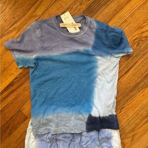 Raquel Allegra Blue tie dye top and pant set XS/S